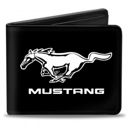 Portefeuille Mustang running pony noir