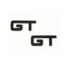 Logos d'aile GT noir mat (paire)