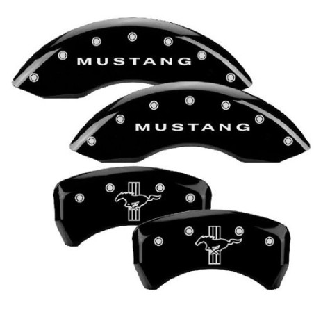Caches étriers de freins Pony noir Mustang 2005-10