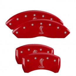 Caches Étriers de frein Snake Shelby rouge Mustang 2005-09