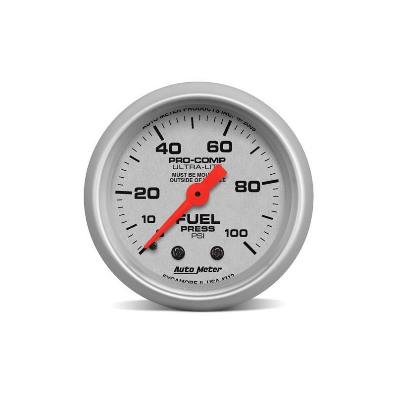 Manomètre de pression d'essence Autometer SVE