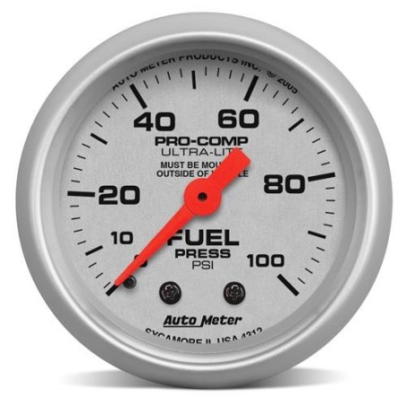 Manomètre de pression d'essence Autometer SVE