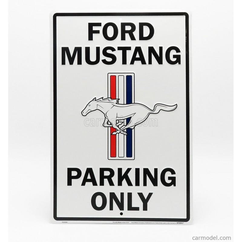 Plaque décorative Mustang Parking Only Grand modèle